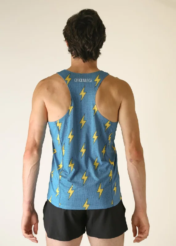 Men's Blue Bolts Performance Singlet