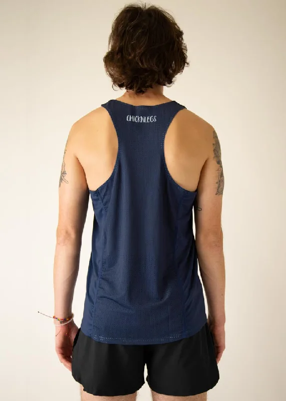 Men's Navy Blue Performance Singlet