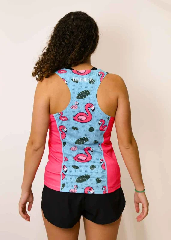 Women's Blue Flamingo SP Performance Singlet